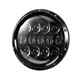 sourcingmap® 7 "Projecteur Moto 105W LED phare H4 H13 DRL pour Jeep Wrangler Harley