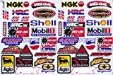 Sponsor STICKER Tuning Racing Motocross Autocollant feuille 27 x 18 cm