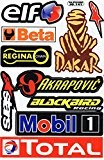 Sponsor STICKER Tuning Racing Motocross Autocollant feuille 27 x 18 cm