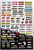 Sticker Autocollant Moto logo (100 stickers) 39x27cm