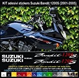 Stickers SUZUKI BANDIT 1200S 1200 s (01 - 05) Stickers carénage noire réplique Cod. 0360-n