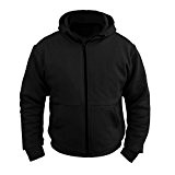 Sweat-shirt à capuche de moto - Kevlar DuPontTM - fibres d'aramide/renforts CE - femme - Noir -Taille fabricant: XL
