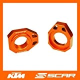 Tendeurs de chaine KTM 125 150 250 350 450 SX SXF EXC XC XCF EXCF 02-12 ORANGE SCAR