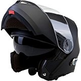 Viper rs-v151 BL jusqu'à rabat + Bluetooth casque de moto - noir mat