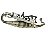 Yasuni Scooter R Pot d'échappement en aluminium pour Aprilia SR50 Racing, SR50, Scarabeo 50 AC Di Sport - Tech